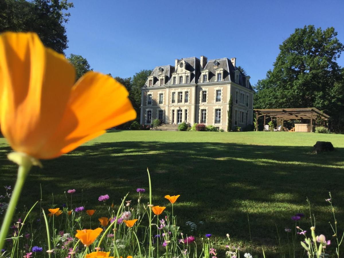 Chateau Des Essards Avec Piscine Et Jacuzzi Ланже Екстериор снимка