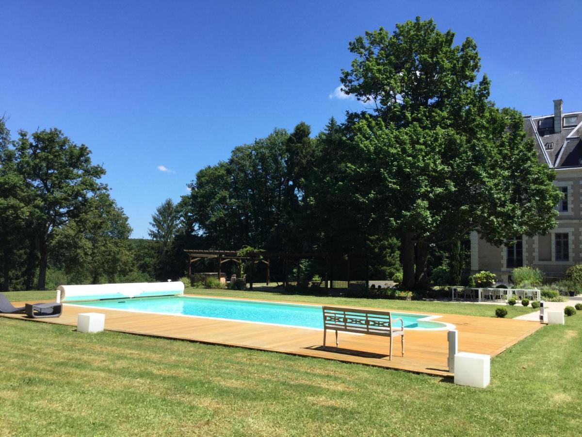 Chateau Des Essards Avec Piscine Et Jacuzzi Ланже Екстериор снимка